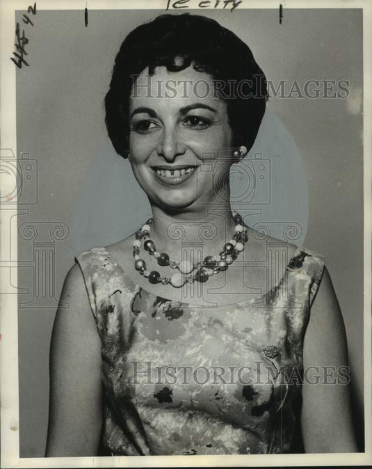 1961 Press Photo Sweet Adelines of New Orleans president Ethel Shocket