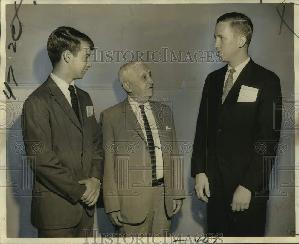 1966 Press Photo Leaders of Acacia fraternity attend meeting at the Jung Hotel