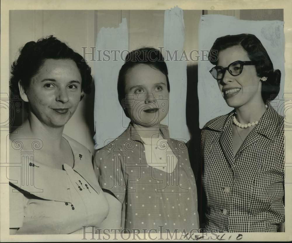 1958 Press Photo Mrs. Thomas Casey, Jaynes, Junior Chamber of Commerce Auxiliary