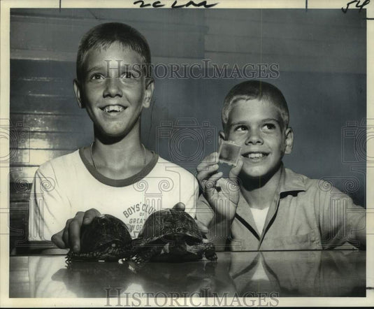 1968 Press Photo Mark & Wayne Westcott- Boy's Club of Greater New Orleans