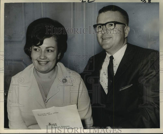 1964 Press Photo Attendees of the New Orleans Jazz Club Concert at Hotel
