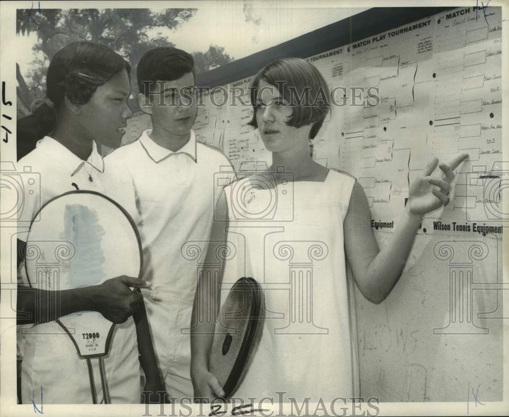 1968 Press Photo NORD Greater New Orleans Junior Tennis Tournament at City Park- Historic Images