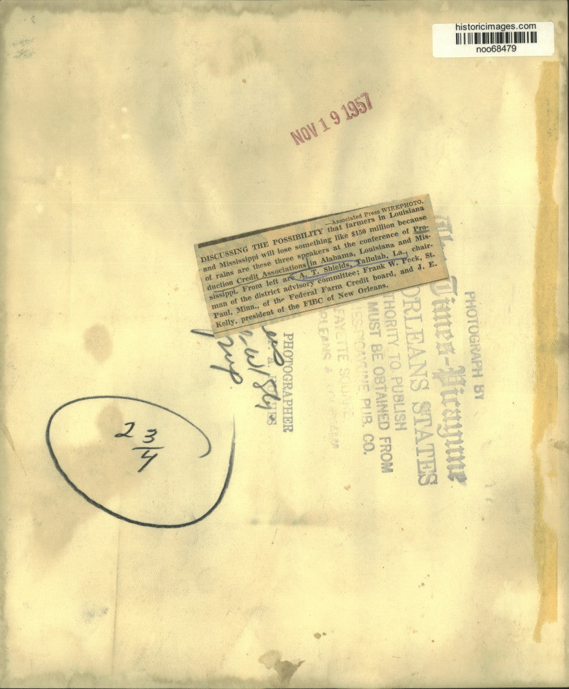 1957 Press Photo Speakers at the conference of Production Credit Associations