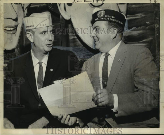 1959 Press Photo Disabled American Veterans - Sturges Ducoing Receives Award