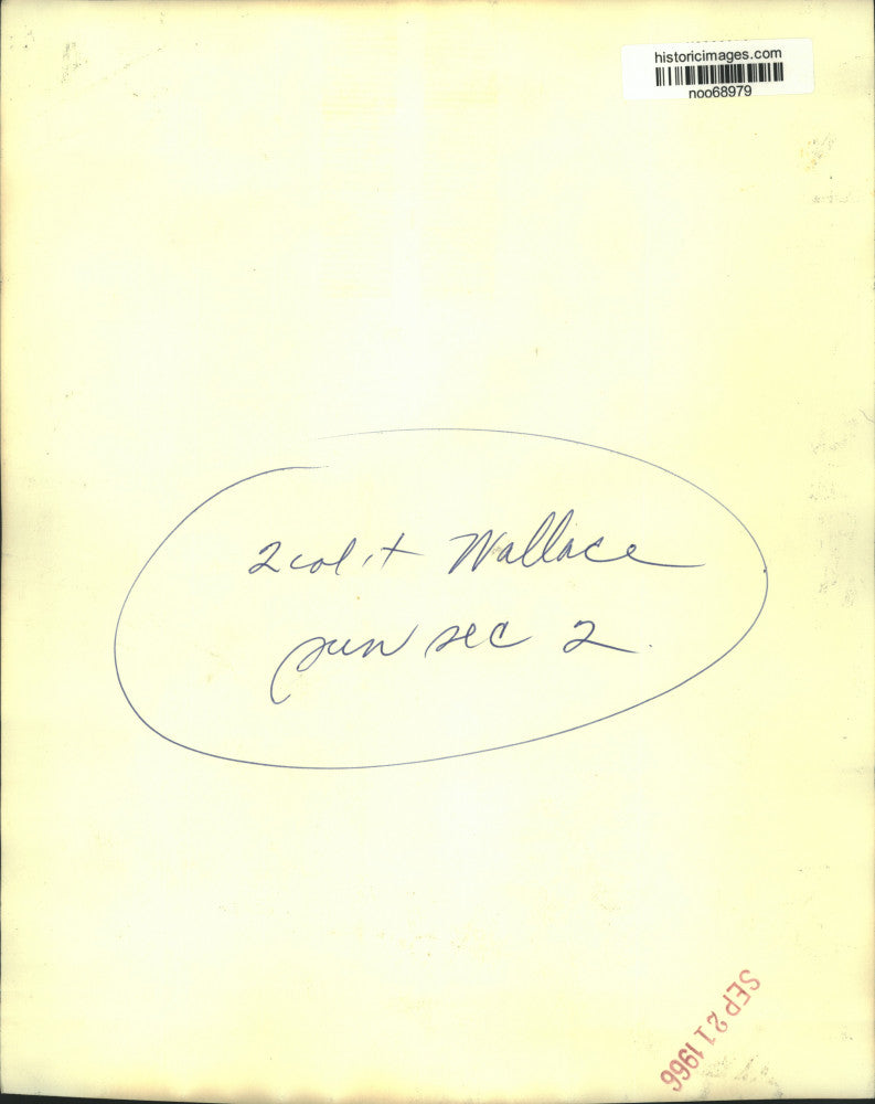 1966 Press Photo Alabama Governor George Wallace at news conference in Kentucky.