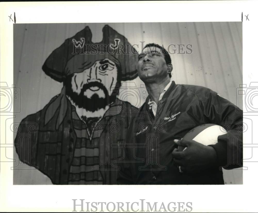 1990 Press Photo West Jefferson High School Football Henry Crosby- Historic Images