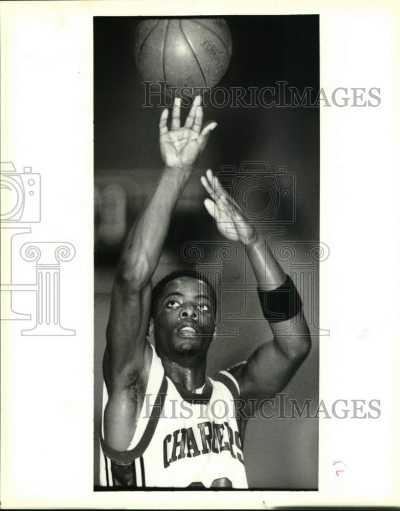 Press Photo O. P. Walker&#39;s Forward Basketball Player Billy Jones, Number 33- Historic Images