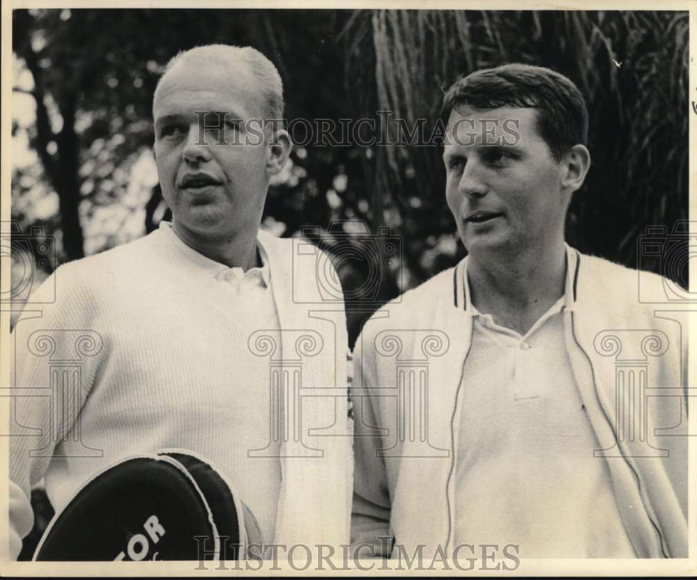 1964 Press Photo Tennis players finalists Holmberg and Richardson. - noo71038- Historic Images