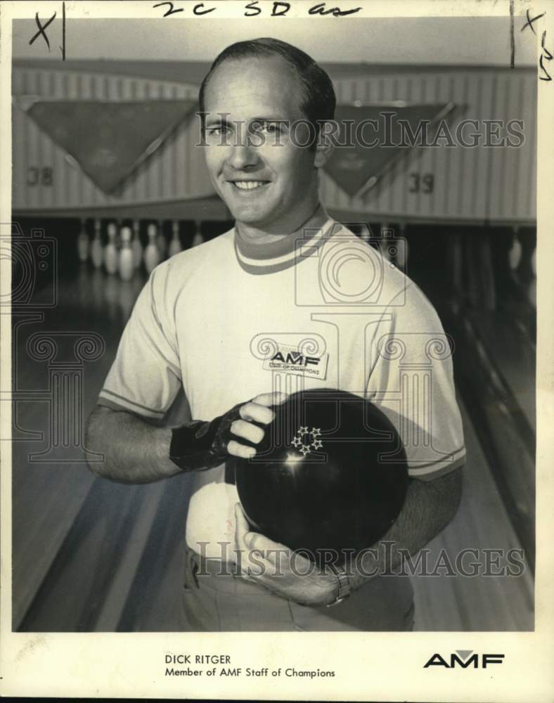 1974 Press Photo Bowler Dick Ritger - noo71122- Historic Images