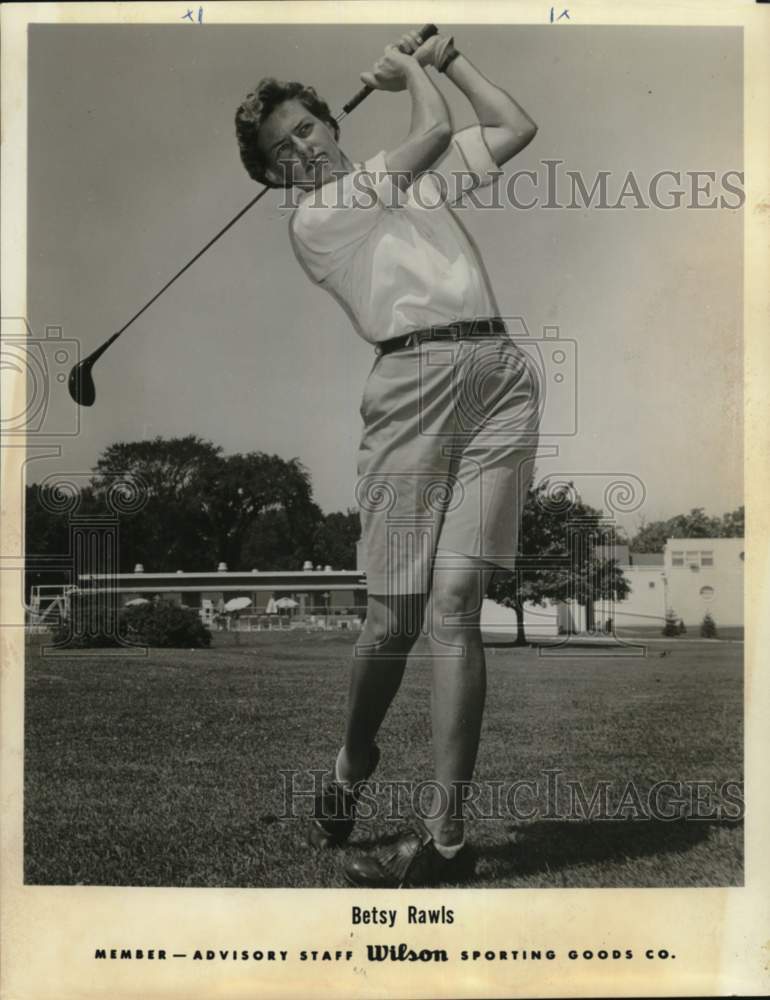 Press Photo Betsy Rawls as member-advisory Staff of Wilson Sporting Go ...