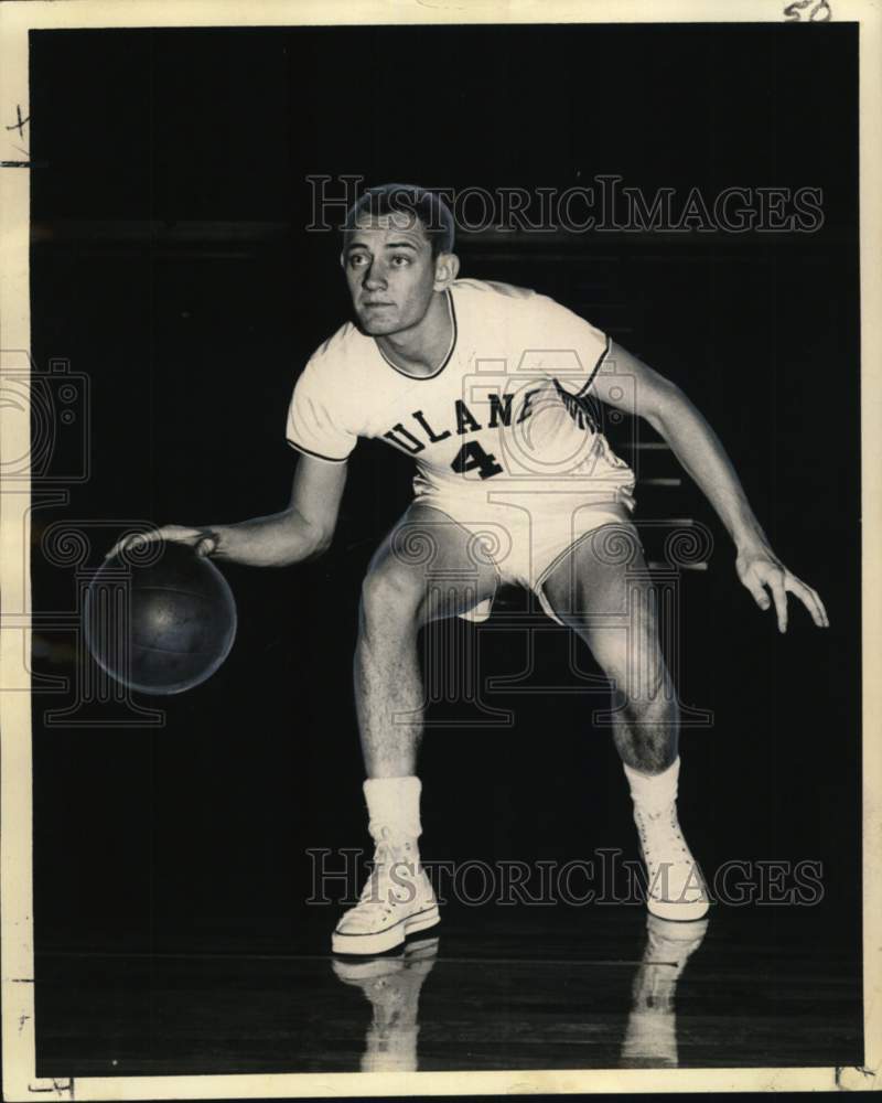 Press Photo Tulane basketball player Dick O'Brien - noo71845- Historic Images