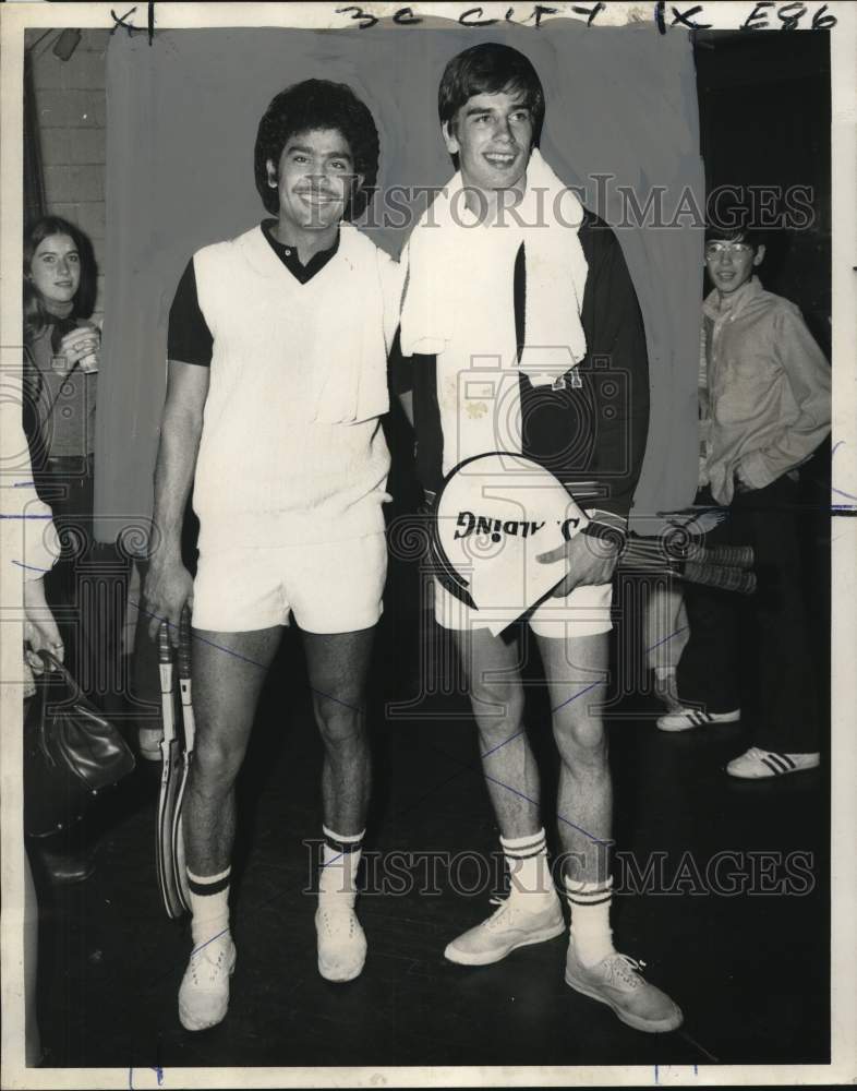 1970 Press Photo Erik Van Dillen &amp; Haroon Rahim in Sugar Bowl Tennis Tournament- Historic Images