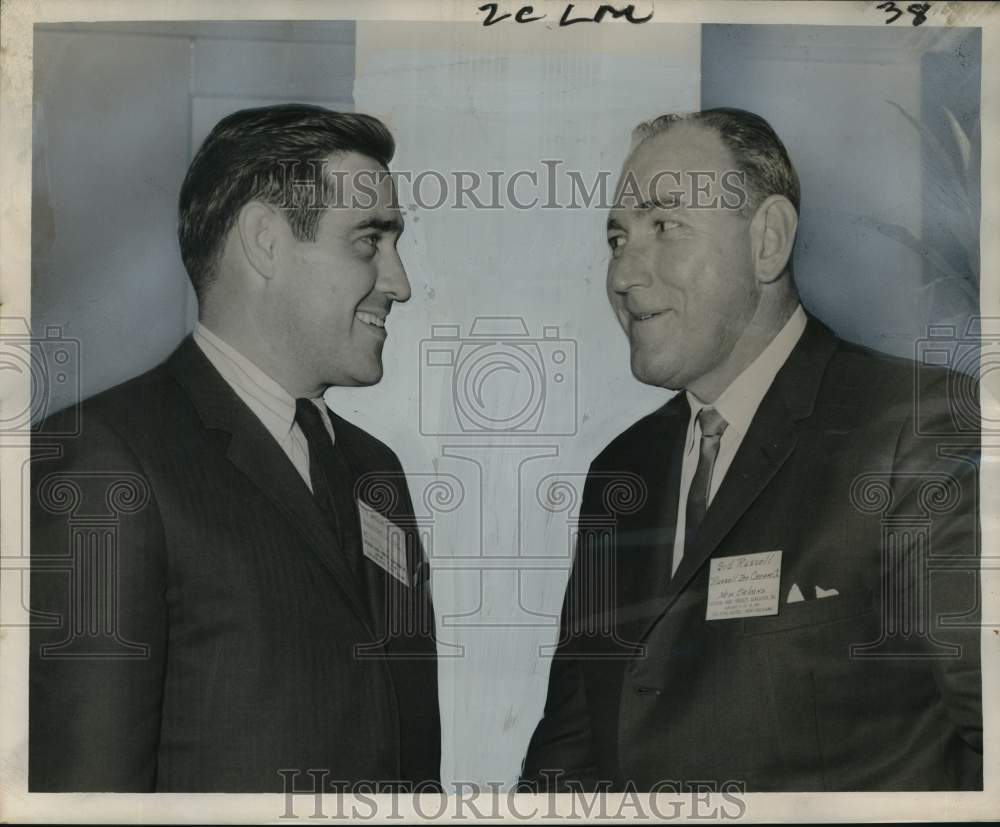 1965 Press Photo Robert Smallwood and S.J. Russell, LA Dairy Products officers- Historic Images