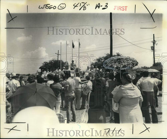 1976 Press Photo Westwego residents gather for Celebration Day program- Historic Images