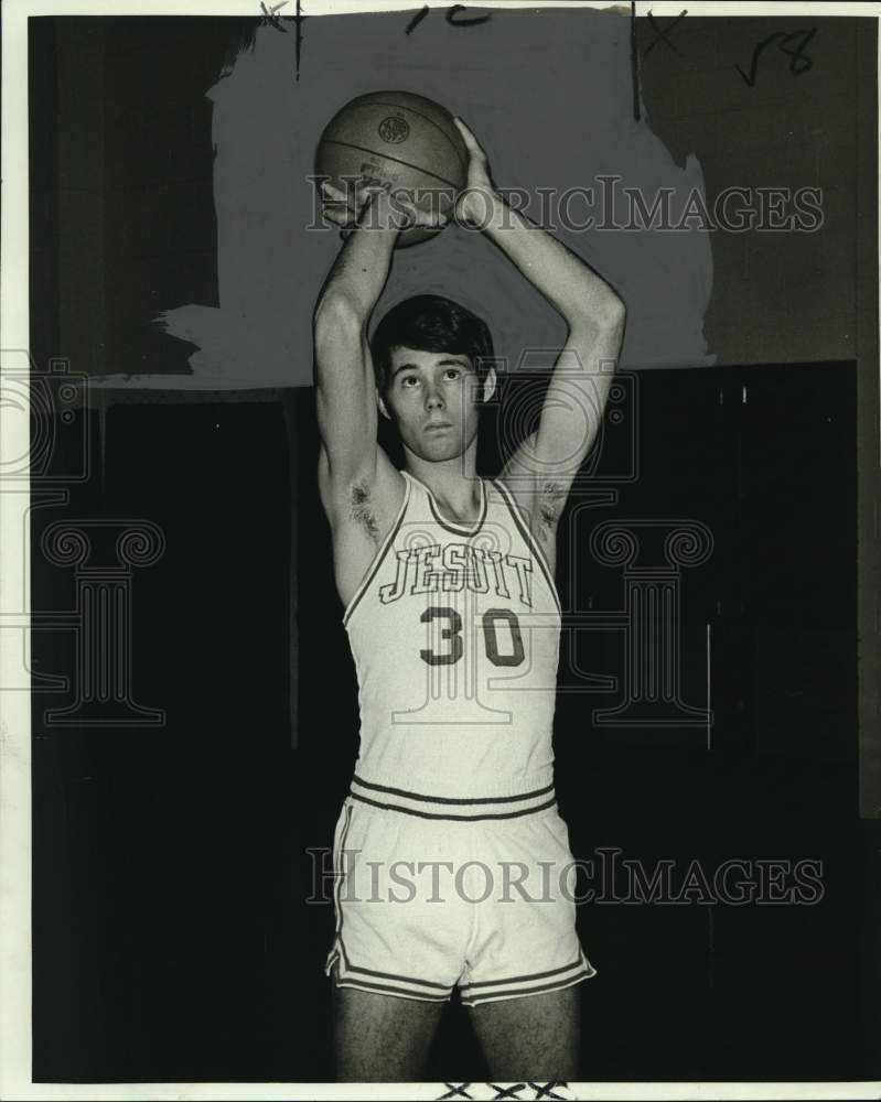 1971 Press Photo Jim Smith, senior forward of Jesuit Blue Jays - noo74779- Historic Images