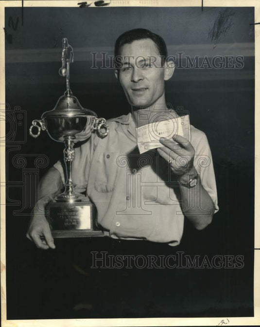 1964 Press Photo J. B. Solomon, Greater New Orleans Bowling Title Winner- Historic Images