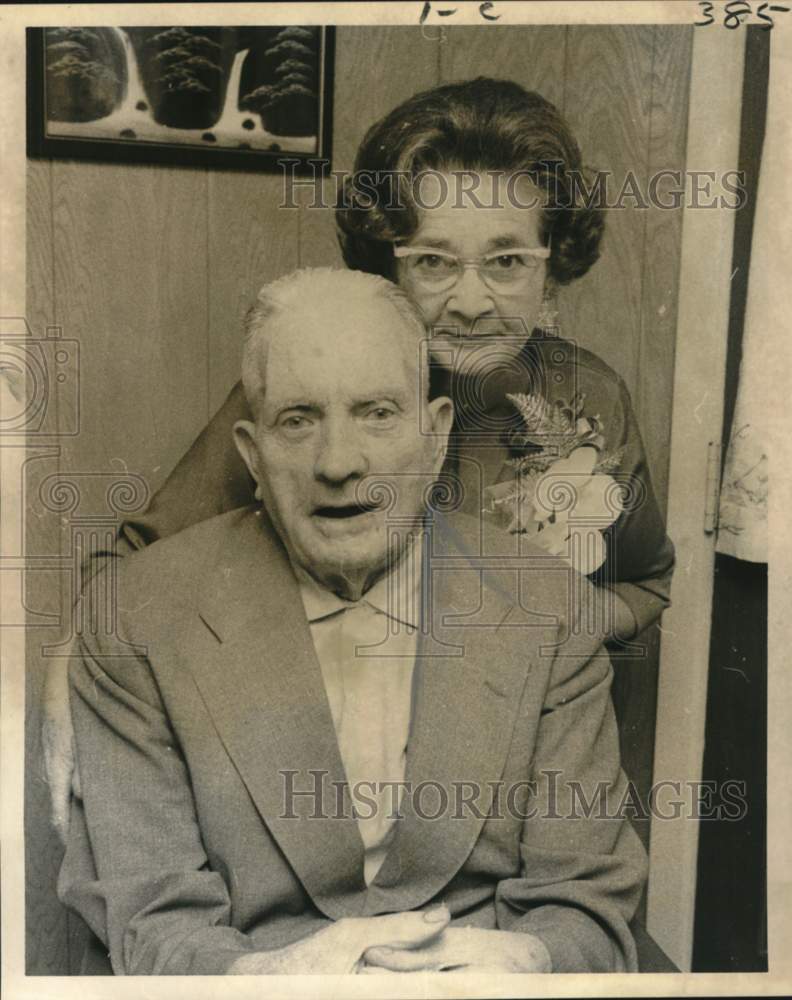 1968 Press Photo Mr. and Mrs. Joseph J. Stewart on 50th Wedding Anniversary- Historic Images