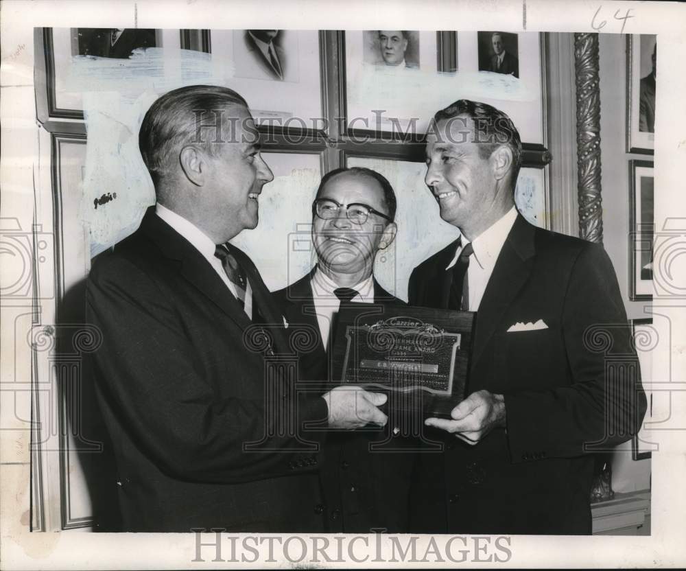 Press Photo Eugene Tankersley and company at Carrier Corp. luncheon at Antoine's- Historic Images