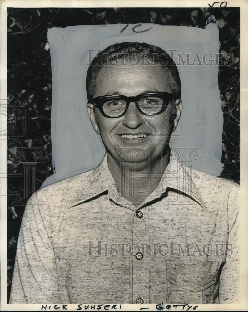 1973 Press Photo Lou Scheuermann, NORD-Falstaff Baseball League Director- Historic Images