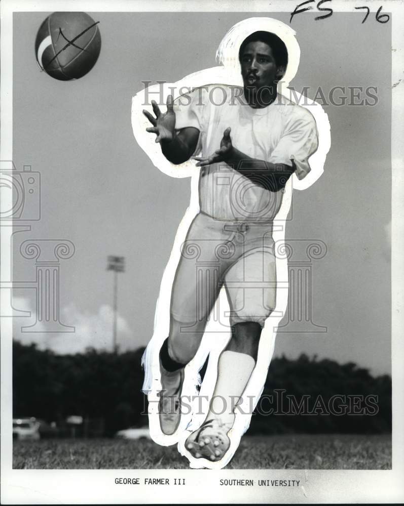 1978 Press Photo Football player George Farmer III of Southern University- Historic Images