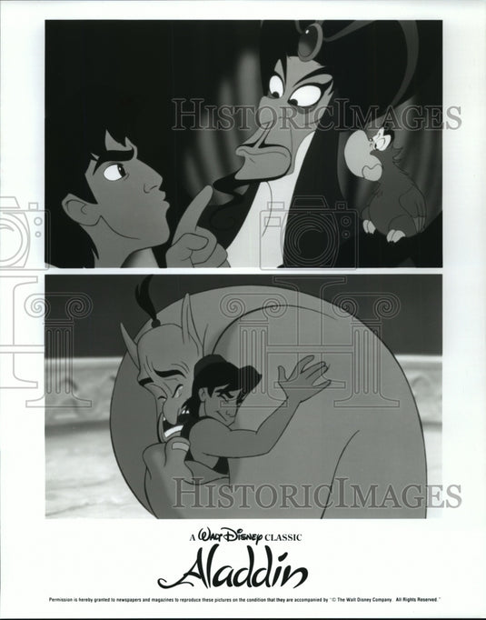 1993 Press Photo Scenes from Walt Disney's animate movie, Aladdin. - nop00069- Historic Images