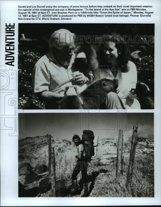 1991 Press Photo Scenes from To the Island of Aye-Aye & Down the Spine of Japan- Historic Images