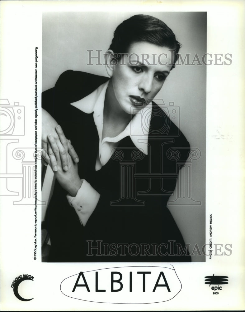 1995 Press Photo Albita, Cuban-American singer. - nop00403- Historic Images