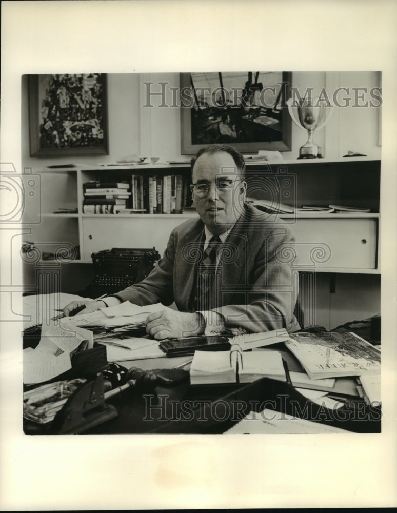 1962 Press Photo Ralph Allen, author of Ask the Name of the Lion. - nop00505- Historic Images