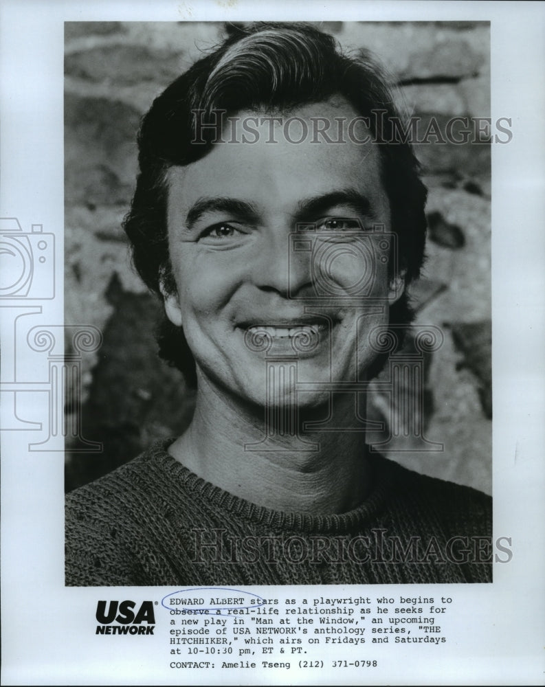 1989 Press Photo Edward Albert stars in The Hitchhiker, on USA. - nop00590- Historic Images