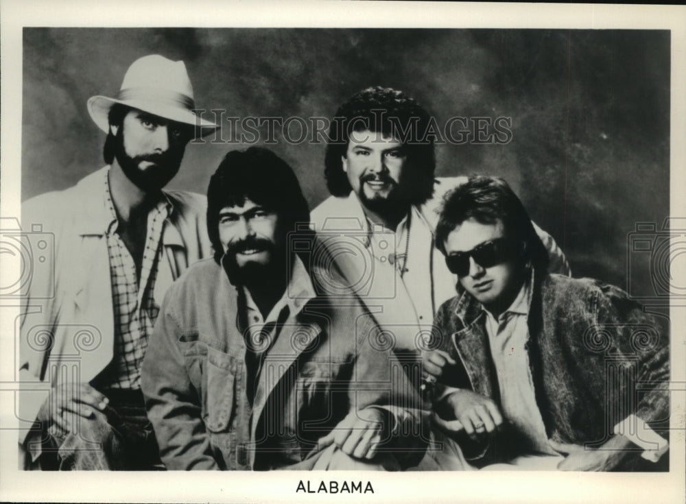 1987 Press Photo Alabama, country music group. - nop01041- Historic Images