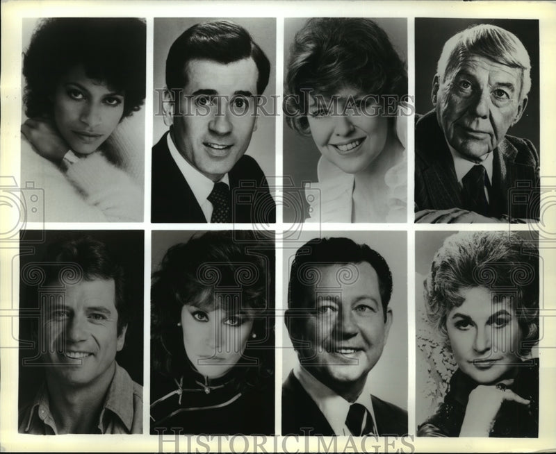 Load image into Gallery viewer, 1986 Press Photo Debbie Allen and nominees on the 40th Annual Tony Awards.

