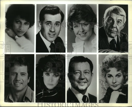 1986 Press Photo Debbie Allen and nominees on the 40th Annual Tony Awards.