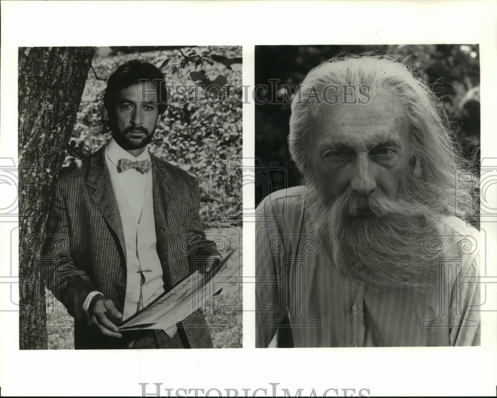 1992 Press Photo David Strathairn and Tom Aldredge in O Pioneers, on CBS.- Historic Images