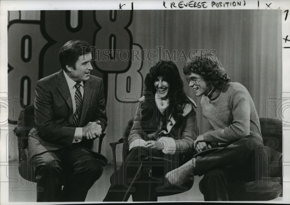 1980 Press Photo Willie Aames and wife, Vicki, on the Mike Douglas Show.- Historic Images