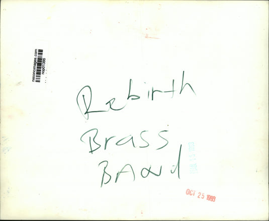 1993 Press Photo Kermit Ruffins with the Rebirth Brass Band. - nop01386