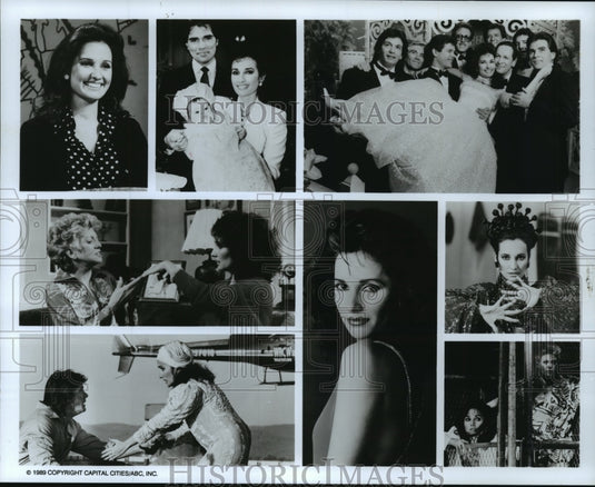 1989 Press Photo Susan Lucci in scenes from All My Children, on ABC. - nop01438- Historic Images