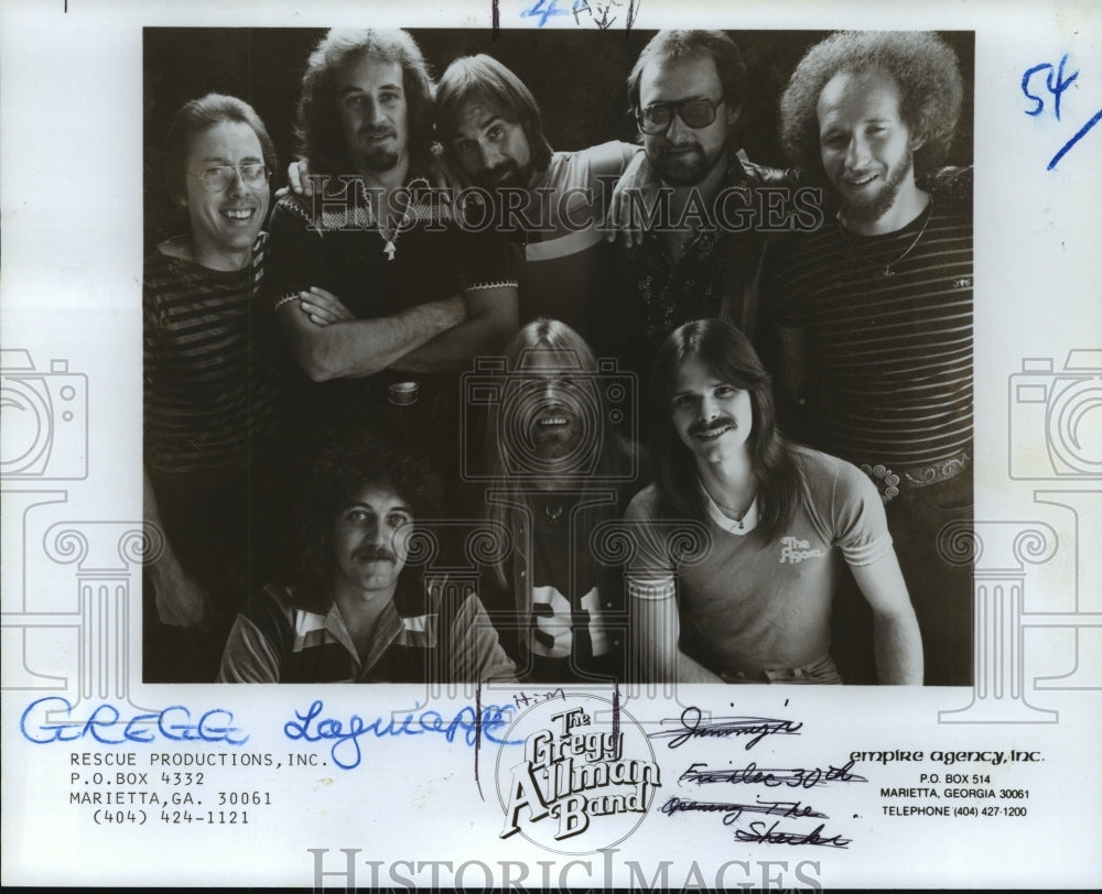 1983 Press Photo The Gregg Allman Band. - nop01456- Historic Images