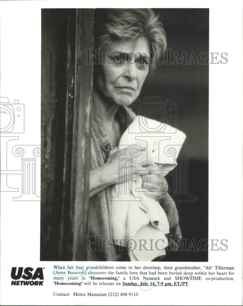 1996 Press Photo Anne Bancroft in &quot;Homecoming&quot; - nop04320- Historic Images