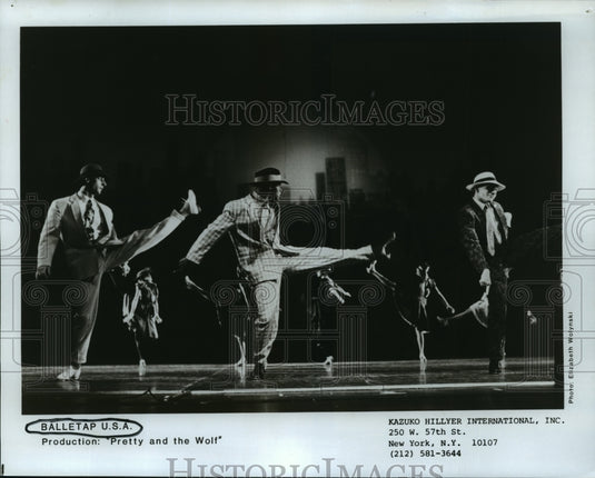 1986 Press Photo Balletap U.S.A. Production "Pretty and the Wolf" - nop05477- Historic Images