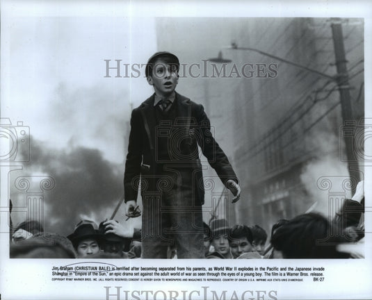 1988 Press Photo Christian Bale in Shanghai, 