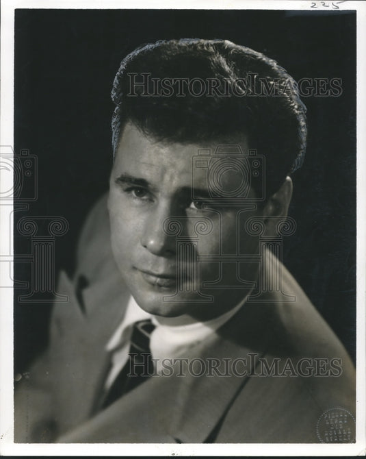 1957 Press Photo Bobby Blanque, singer from New Orleans, Louisiana. - nop07547- Historic Images