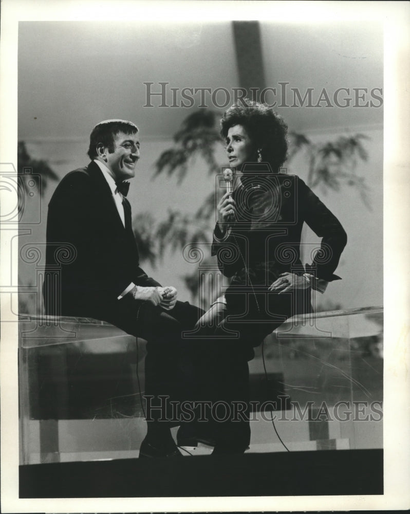 1973 Press Photo Tony Bennett and Lena Horne on Tony and Lena, on ABC.