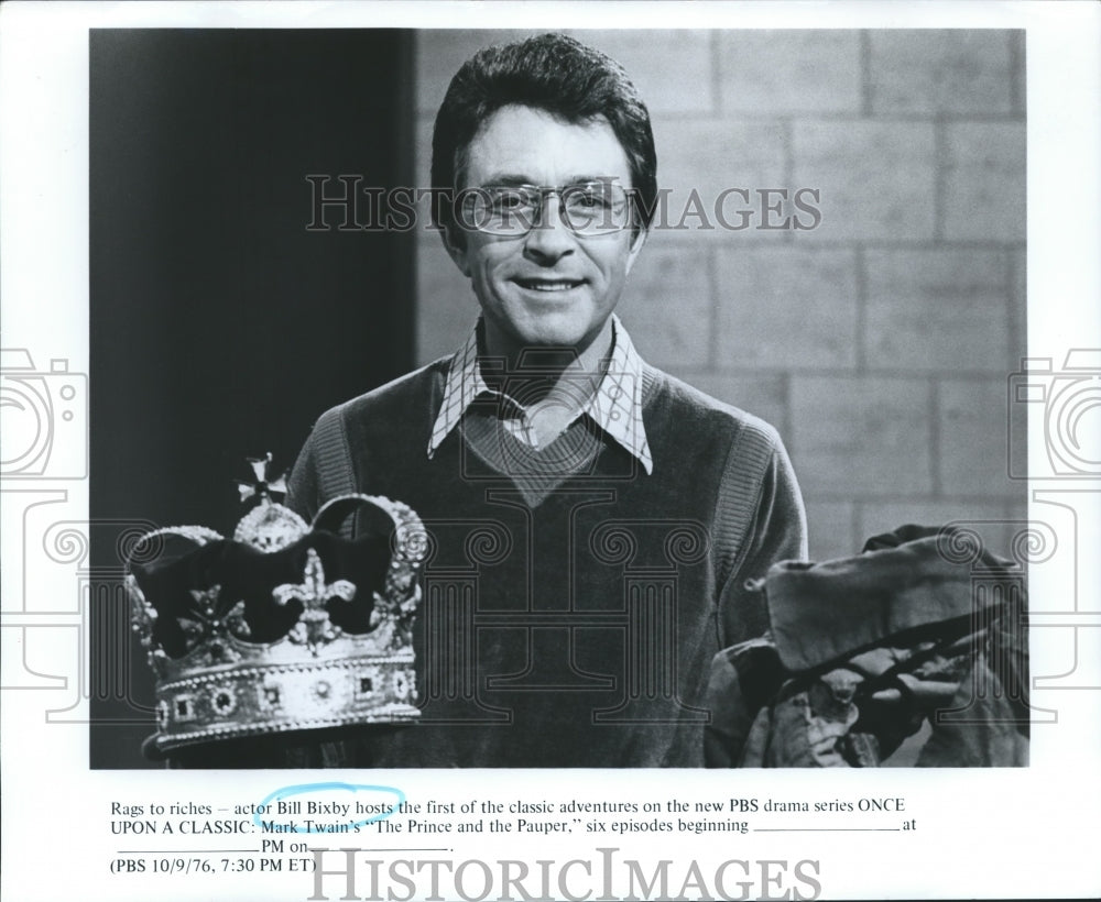 1976 Press Photo Bill Bixby hosts Once Upon a Classic, on PBS. - nop08329