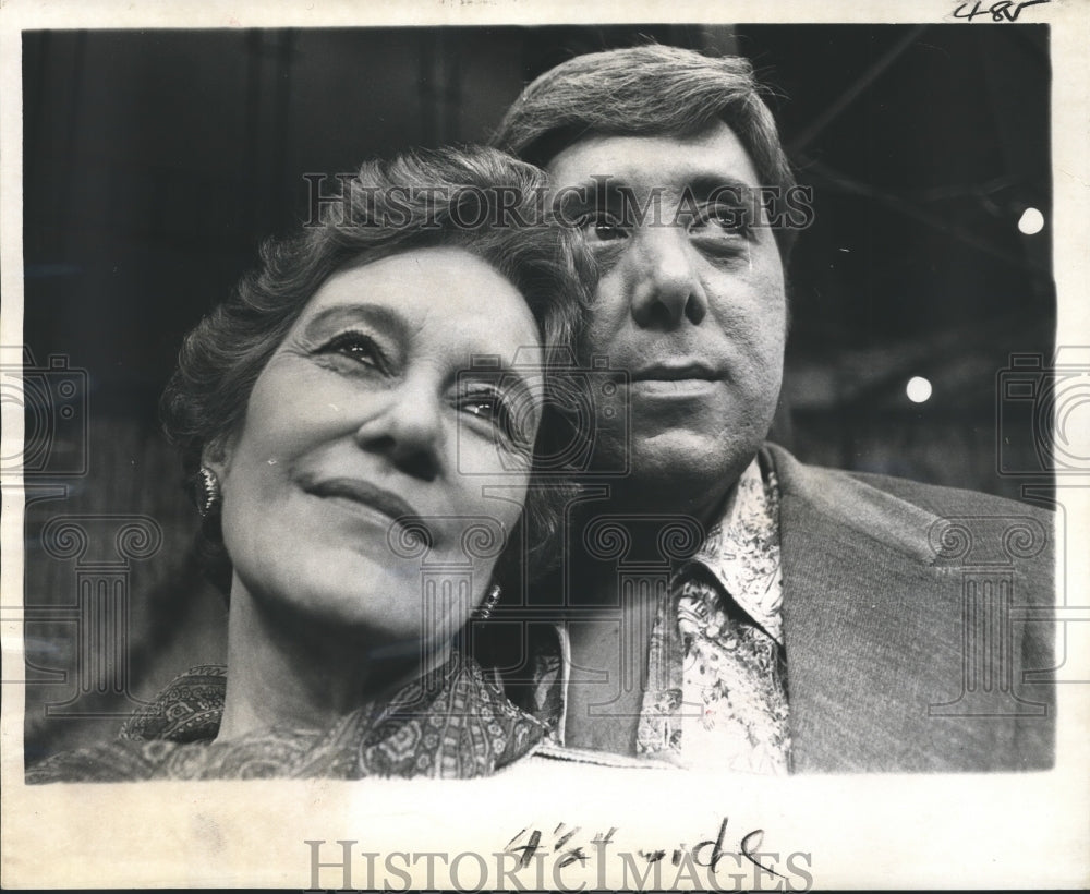 1975 Press Photo Frank Bennett and Virginia Tietje in The Time of the Cuckoo- Historic Images