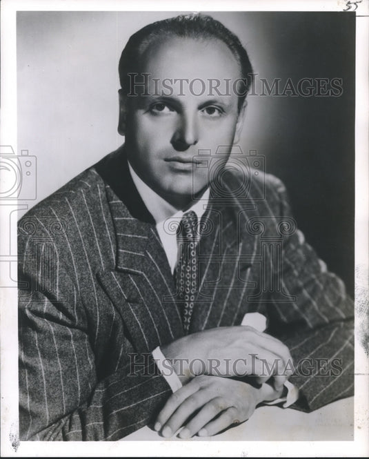 1953 Press Photo Mario Braggeotti, pianist - nop09112
