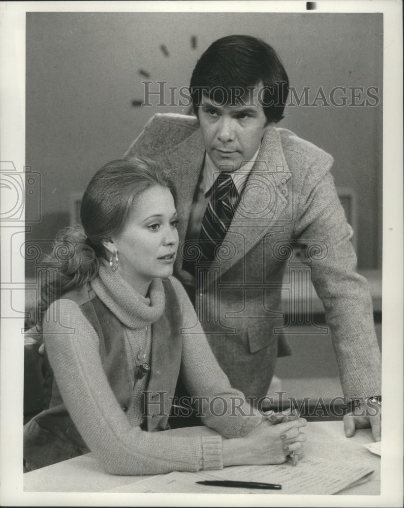 1977 Press Photo Jane Pauley and Tom Brokaw in Today - nop09217