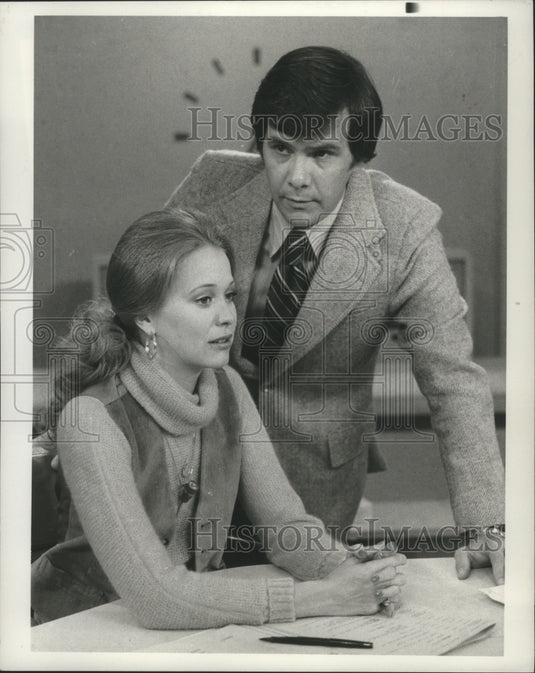 1977 Press Photo Jane Pauley and Tom Brokaw in Today - nop09217