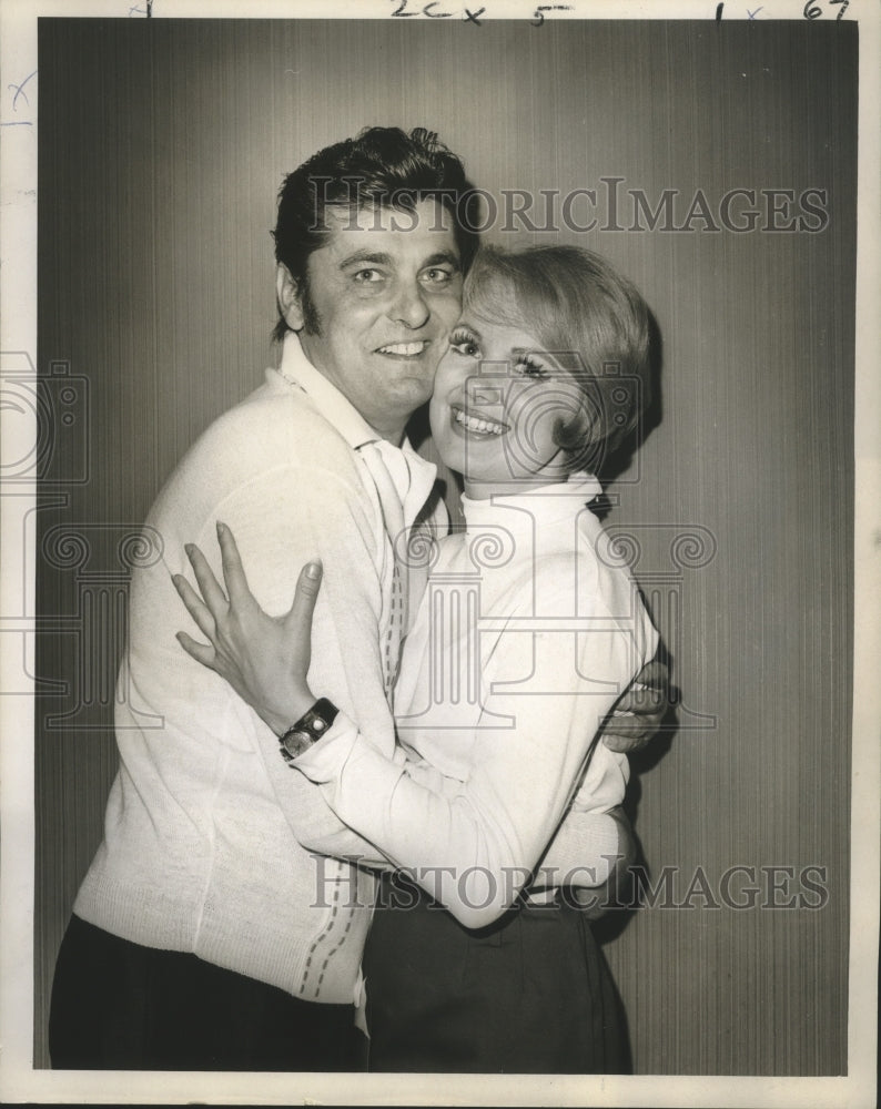 1969 Press Photo Keefe Brasselle &amp; Kerry Slattery, leads of Come Blow Your Horn