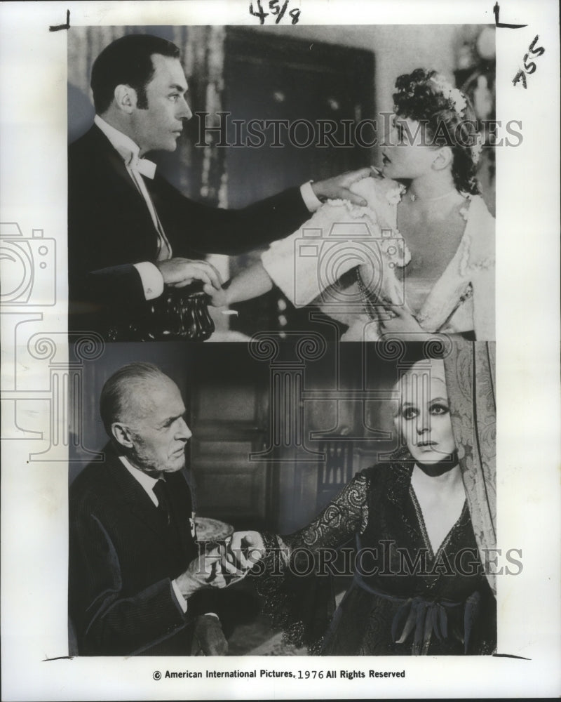 Load image into Gallery viewer, 1976 Press Photo Charles Boyer &amp; Ingrid Bergman, "Gaslight" &amp; "A Matter of Time"

