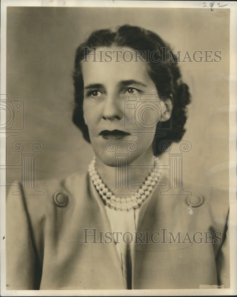1950 Press Photo Catherine Drinker Bowen speaks at Lyceum-Tulane Association